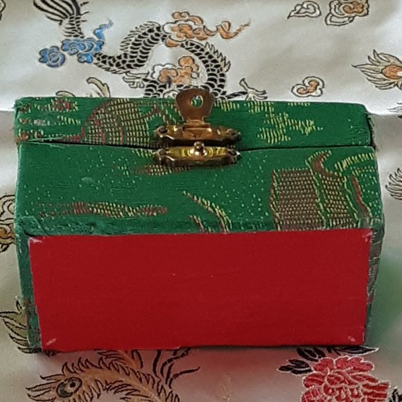 COPY Baoding Therapy Balls Cloisonne Finish Green With Dragon Firebird Yin Yang - Picture 9 of 13